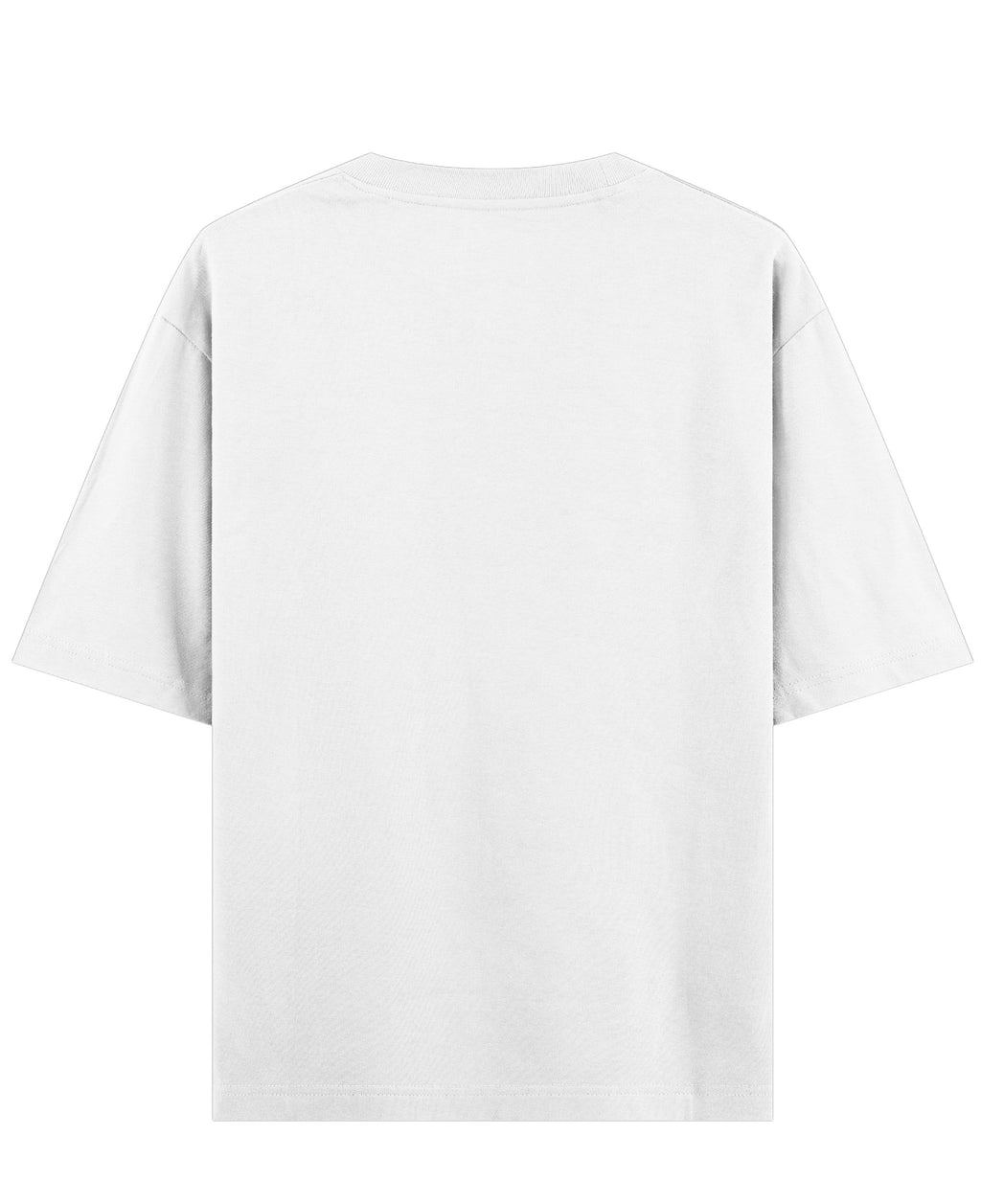 White Oversized T-shirt Back Design