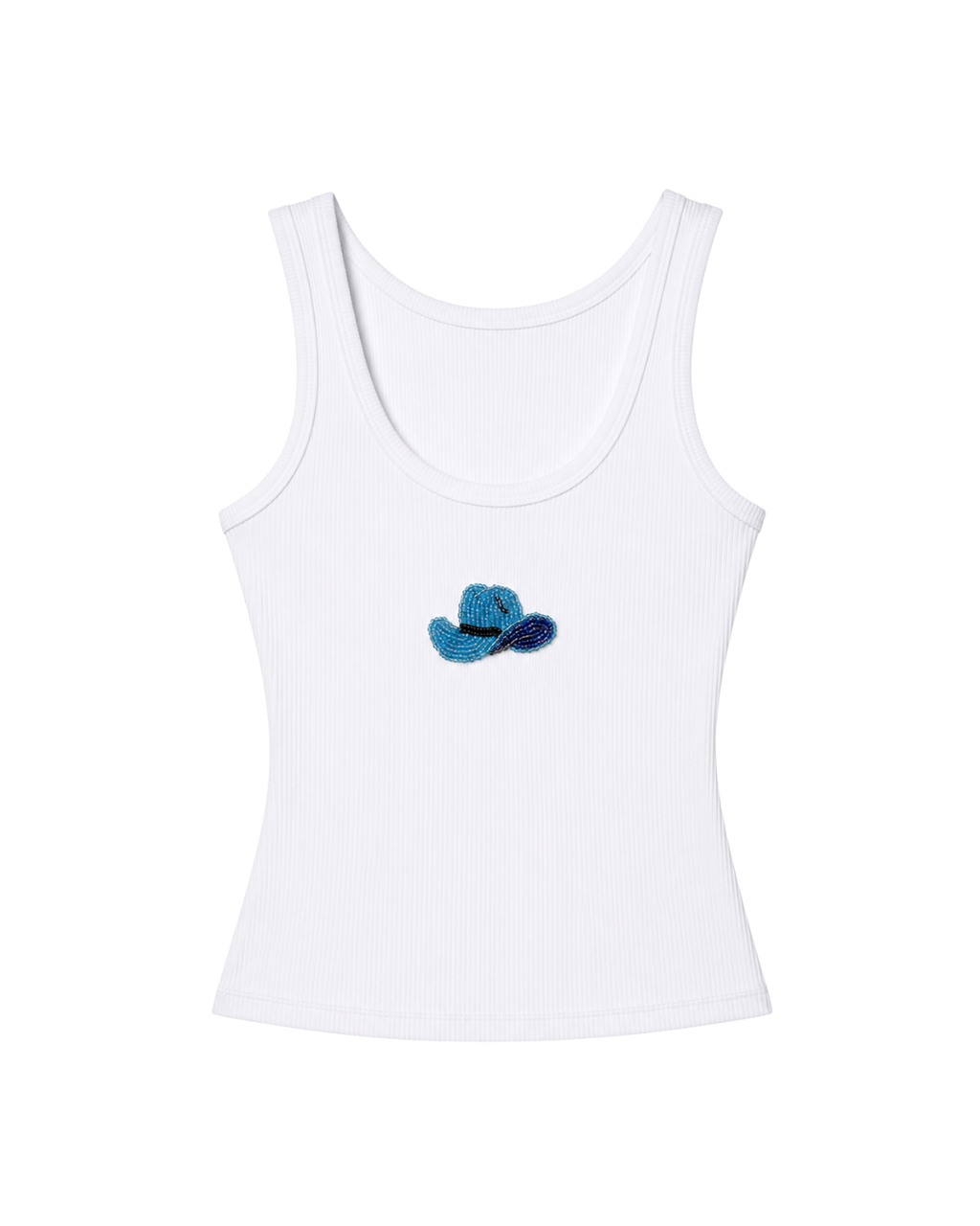 Hat Beaded Tank Top