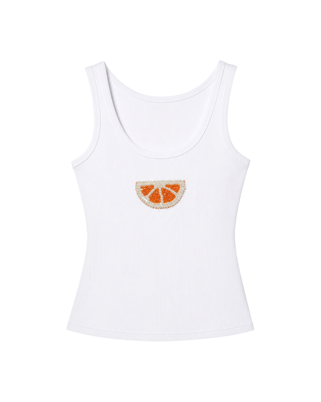 Lemon Beaded Tank Top