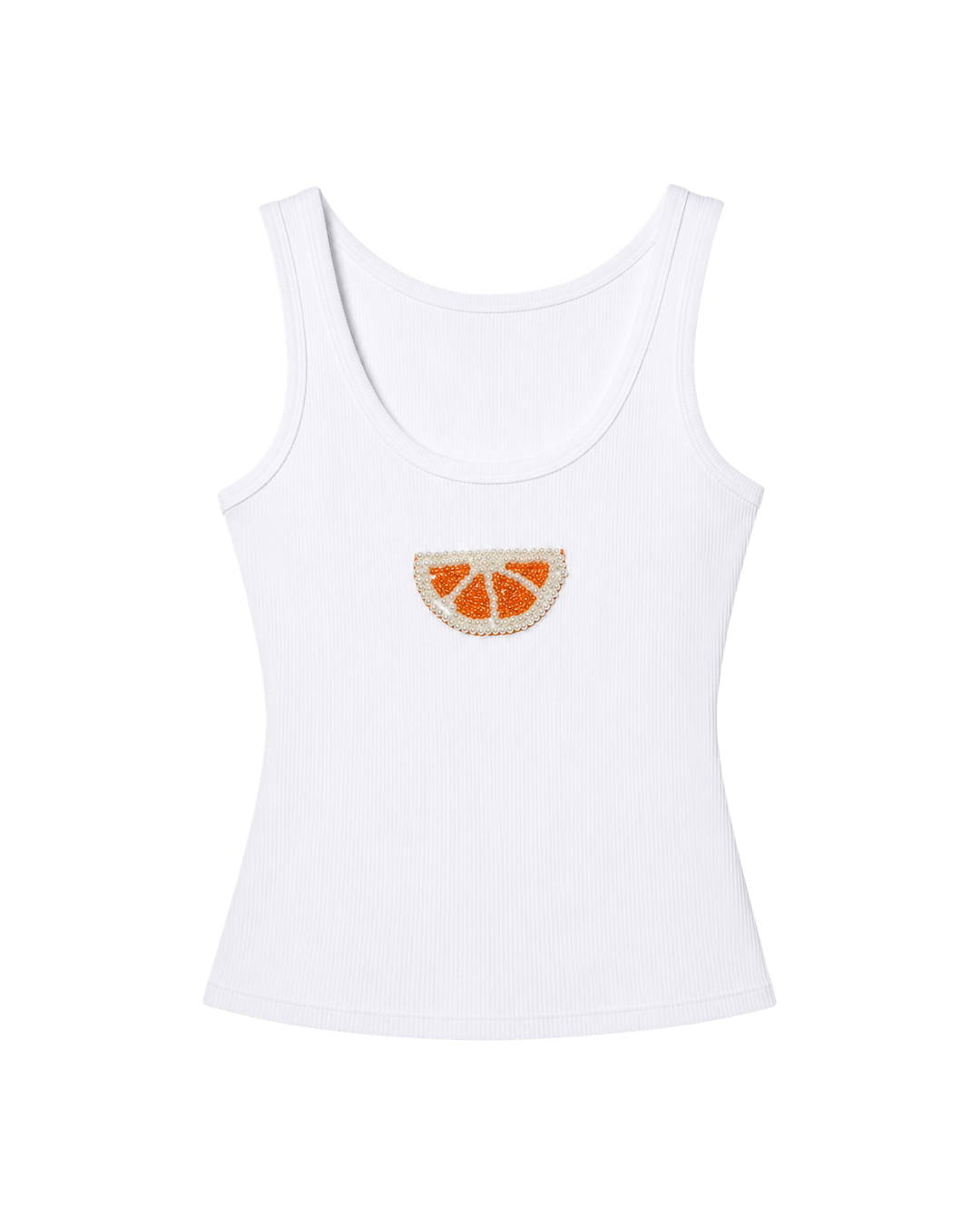 Lemon Beaded Tank Top
