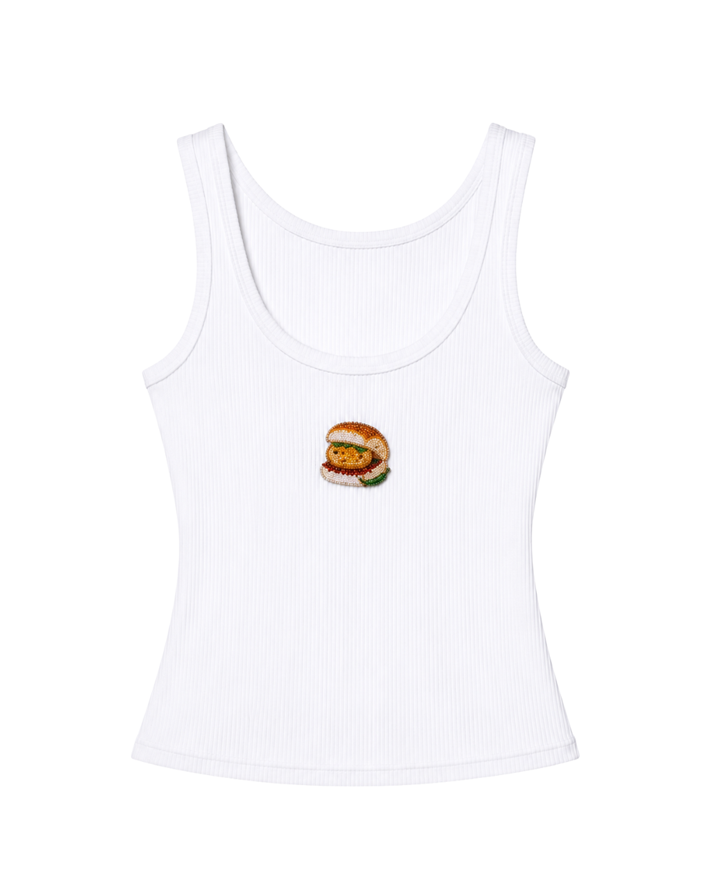 Vada Pav Beaded Tank Top