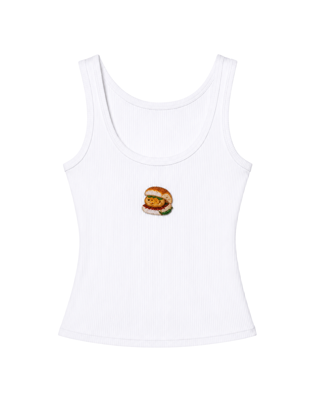 Vada Pav Beaded Tank Top